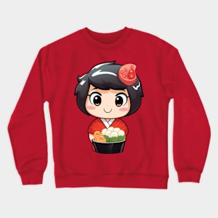 kawaii bento sushi T-Shirt cute  funny  japan Crewneck Sweatshirt